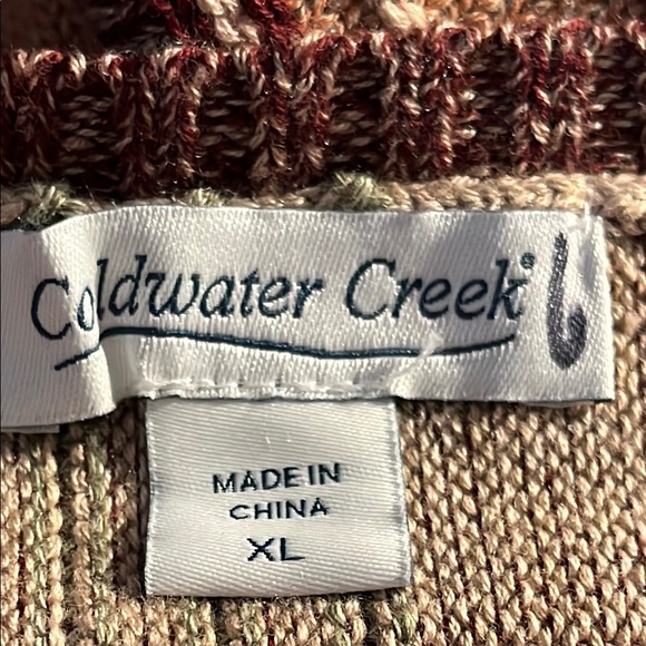 EUC Coldwater Creek Tunic Striped Sweater - so soft/ comfy Sz XL - Picture 2 of 9